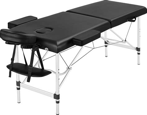 Yaheetech Table De Massage Pliante 2 Section 60 X 213 Cm Lit De Massage Professionnelle Portable