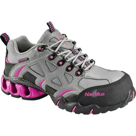 Women's work & safety footwear. Nautilus Women's Composite Toe Waterproof Athletic Work ...
