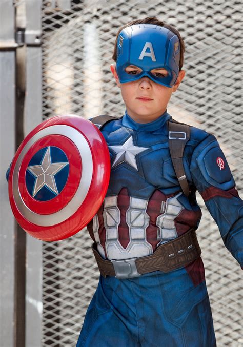 Captain America Deluxe Costume For Kids