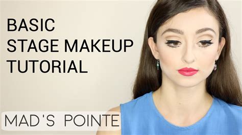Basic Stage Makeup Tutorial Mads Pointe Youtube