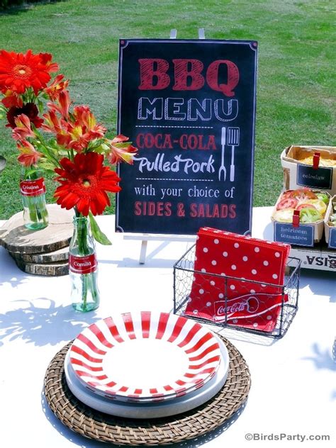 bbq grilling cookout party printables supplies
