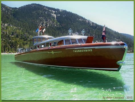 Lake Tahoe Thunderbird Cool Boats Vintage Boats Yacht Boat