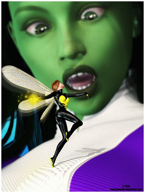Wasp Vs She Hulk By Tiangtam On Deviantart