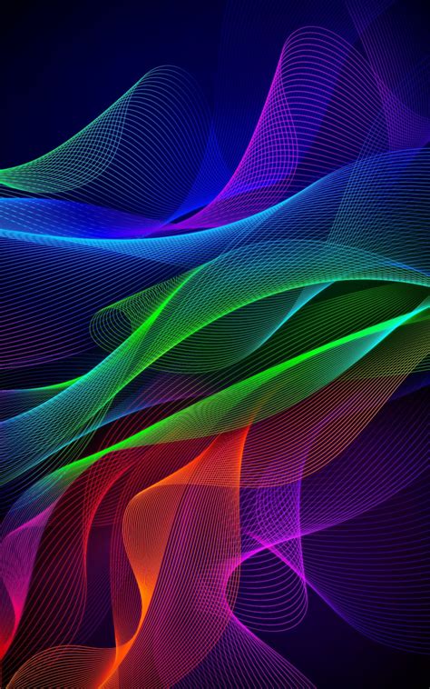 Download 800x1280 Wallpaper Colorful Lines Abstract Razer Phone