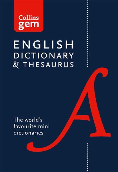 Collins Gem English Dictionary And Thesaurus By Collins Dictionaries