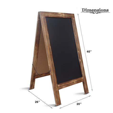 Rustic Magnetic A Frame Chalkboard Sign Extra Large 40 X 20 Free