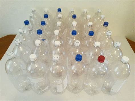 36 Empty 2 Liter Clear Bottles With Caps Art Crafting Supplies Or