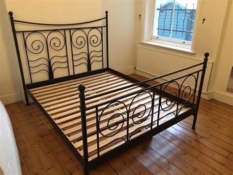Ikea Noresund Metal Bed Frame King Size In Hammersmith London