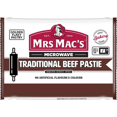 Mrs Macs Crispy Microwave Pastie 165g Woolworths