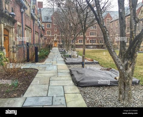 The Interior Courtyard Of Jonathan Edwards College At Yale University