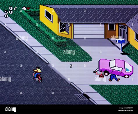 Paperboy 2 Snes Super Nintendo Editorial Use Only Stock Photo Alamy