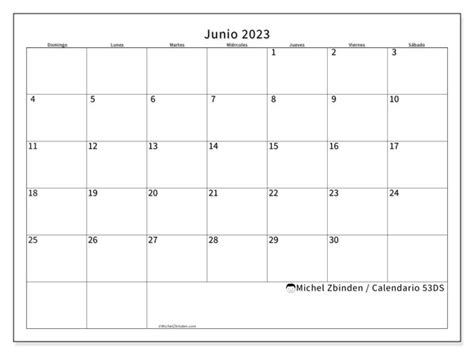 Calendario Junio De Para Imprimir Ds Michel Zbinden Ni