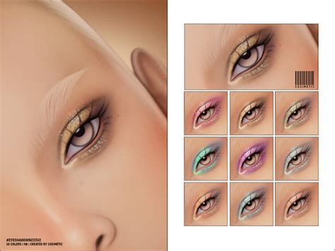 The Sims Resource Glitter Eyeshadow N233 V2