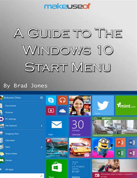 A Guide To The Windows 10 Start Menu Free Guide