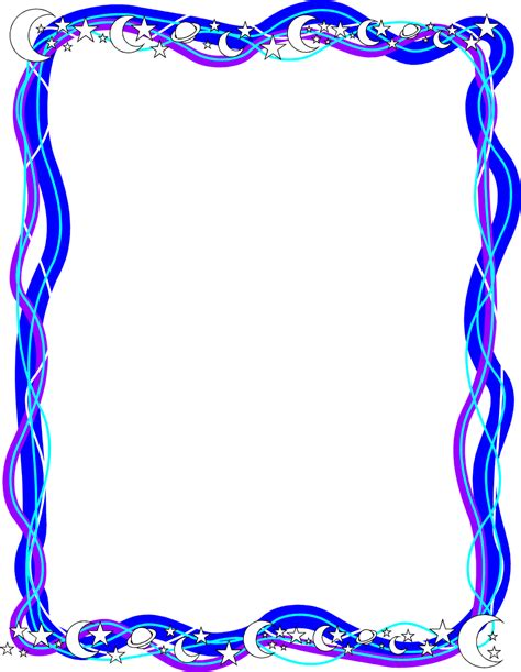 Free Blue Borders And Frames