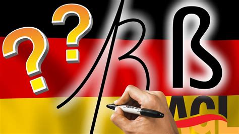 Wie Man Ein ß Schreibt Eszett Scharfes S German B Letter Learn
