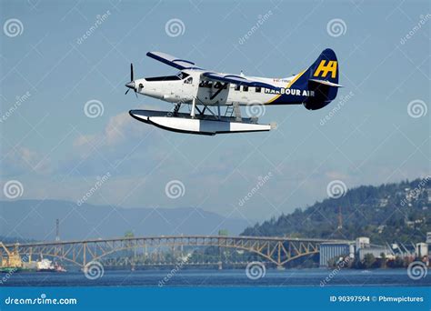 Float Plane Taking Off In Vancouver Canada Editorial Stock Image