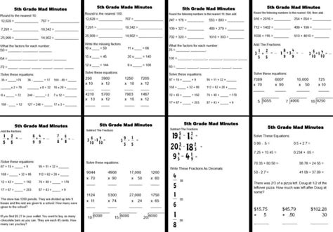 Fifth graders will cover a wide range of math topics as they solidify their arithmatic skills. 5th Grade Math Worksheets in 2020 | Math worksheets, Free ...