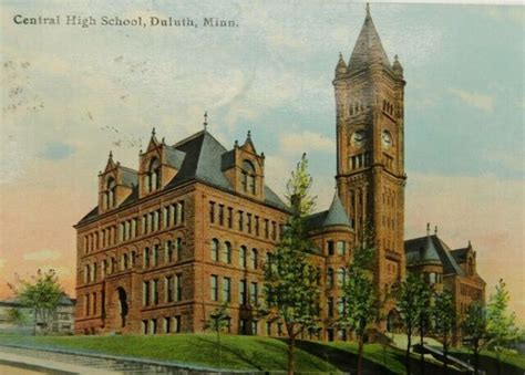 Central High School Duluth Minnesota Posted Divided Back Vintage