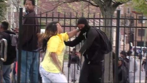 a baltimore mother found her son among the rioters and snatched him out of the crowd