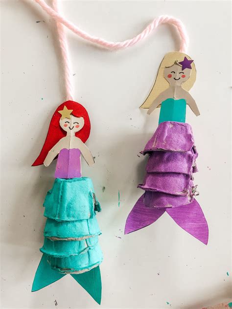 15 Mesmerizing Mermaid Crafts For Kids Artofit