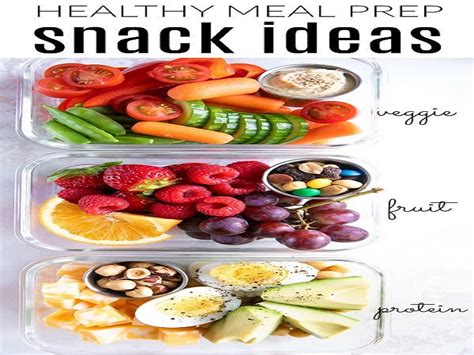 Healthy On The Go Meal Prep Snack Ideas The 3 Week Diet Success Lose