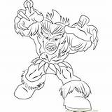 Coloring Sabretooth Squad Hero Super Coloringpages101 sketch template