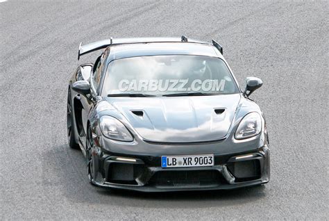 Porsche Cayman Gt Rs Is Practically Naked In Latest Spy Shots Carbuzz