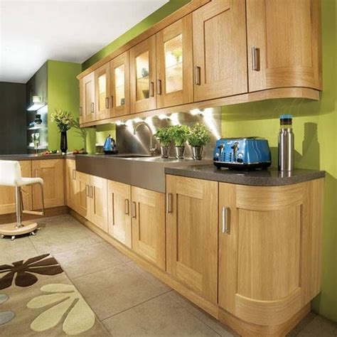 Sage Green Kitchen Wall Colors With Oak Cabinets Green Kitchen Wall