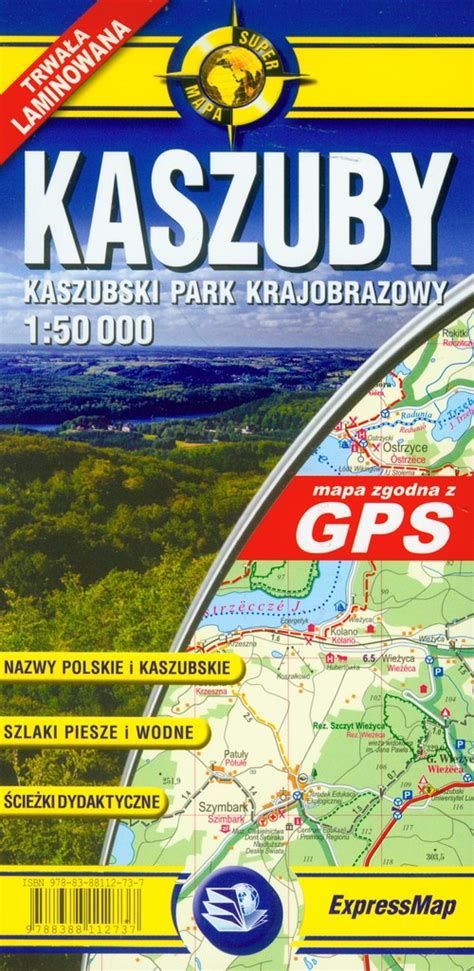 Kaszuby mapa turystyczna 1 50 000 książka w księgarni TaniaKsiazka pl