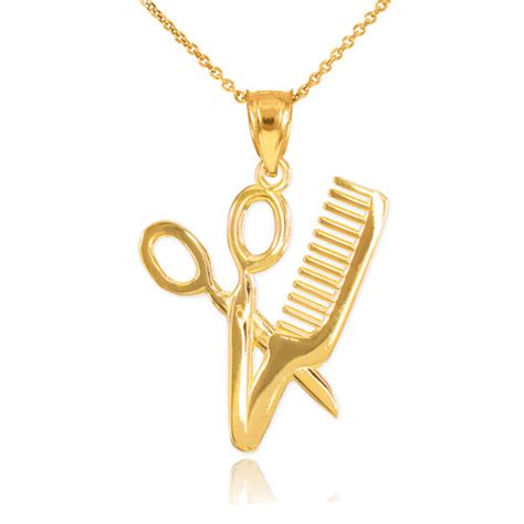 Gold Scissors Pendant Necklace Scissors Pendants