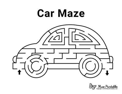 Free Printable Car Maze Download It At