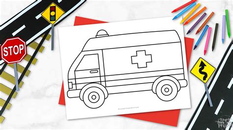 Free Printable Ambulance Template Simple Mom Project