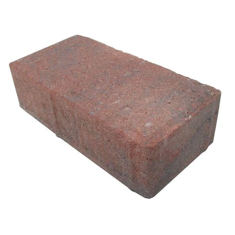 Oldcastle 4 In X 8 In Sunset Beach Red Concrete Paver 10150022 The