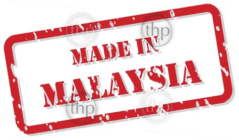 Make a round stamp or square stamp (triangular) in three clicks. Red rubber stamp vector of Made In Malaysia - THPStock