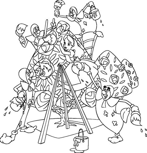 Free Printable Alice In Wonderland Coloring Pages For Kids