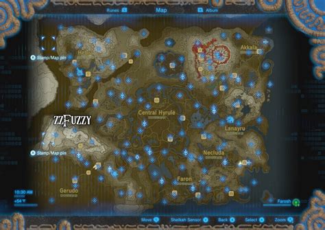 Legend Of Zelda Breath Of The Wild Shrine Locations Map Transmaz