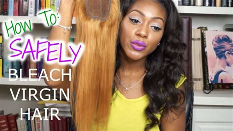 Welcome back to my channel. How to SAFELY Bleach Virgin Hair Extensions - with ...