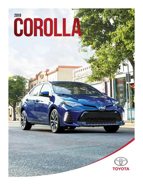 2019 Corolla Brochure Destination Honda Burnaby