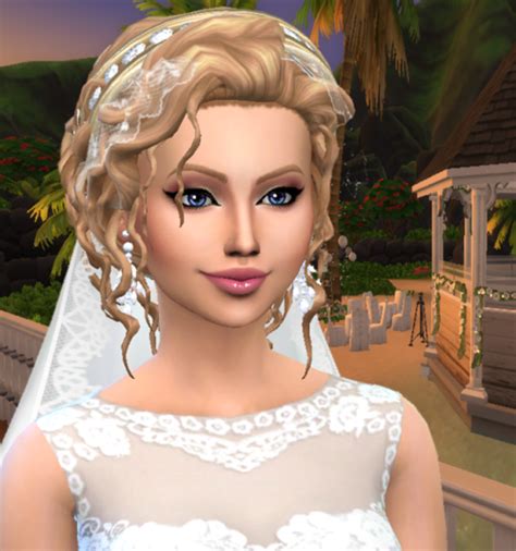 Pin By Ilina On Sims 4 Cc Wedding Hairstyles Swimsuit Dress Mccartney