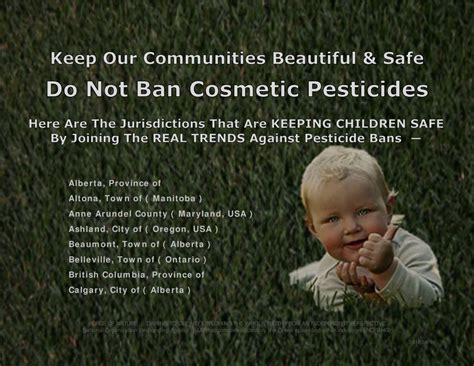 Posters Real Trends Against Pesticide Bans Keep Our Communities