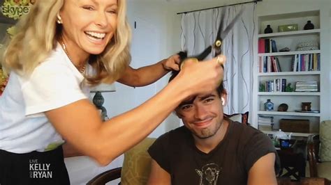 Kelly Ripa Cuts Her Son Michaels Hair On Live Tv Access