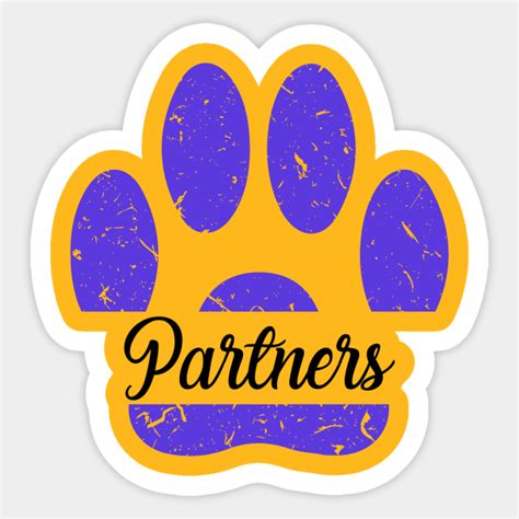 Panthers Paw Distressed Grunge Panthers Pride Panthers Aufkleber