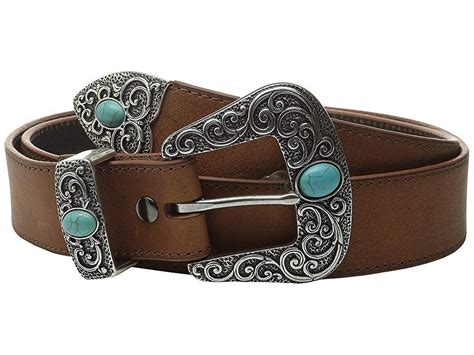 Ariat Turquoise Stone Belt Brown Womens Belts The Ariat Turquoise