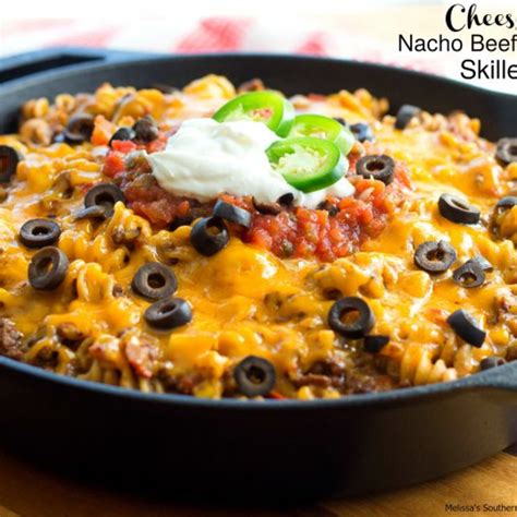 Cheesy Nacho Beef Skillet