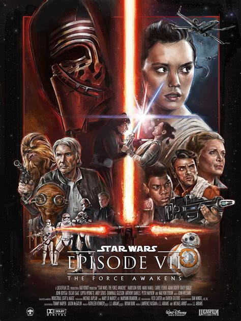 Star Wars The Force Awakens Alternative Film Poster On Behance