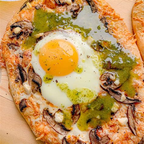 smoky breakfast pizza recipe with perfect sunny egg not entirely average