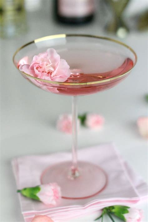 La Fleurette Cocktail Pink Cocktail Recipes Bridal Shower Cocktails Shower Cocktail