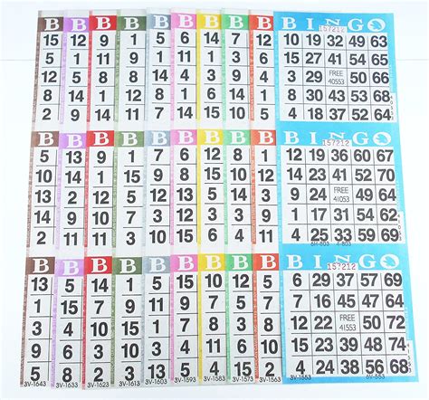 Smalltoys Bingo Paper Game Cards 3 Cards 10 Sheets 100 Books 4 Inch By 12 Inch Size
