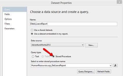 Ssrs Report For Stored Procedure With Parameters Sqlservercentral